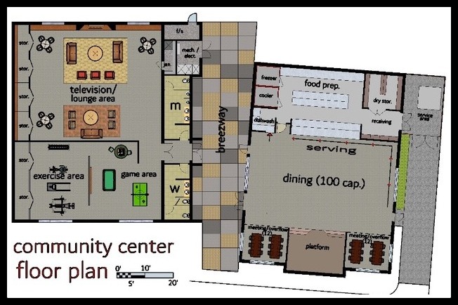Community Center Floor Plan Image 3-26-020
